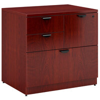 Boss N113 M Mahogany Laminate Storage Cabinet 31 X 22 X 29 1 2