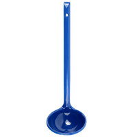 Crow Canyon Home S52MBU Pacifica 4 oz. Medium Blue Enamelware Ladle
