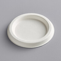 Eco Products EP-SPCLID4 4 oz. White Compostable Sugarcane Portion Cup Lid - 1800/Case