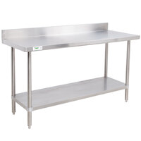 Regency 24 X 48 16 Gauge 304 Stainless Steel Commercial Work Table With Undershelf