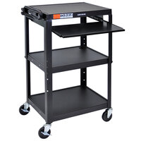 Luxor AVJ42KB Black Mobile Computer Cart / Workstation 24
