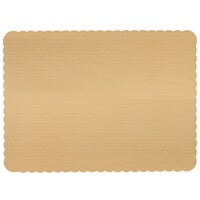 Full-Sheet Size - Pack of 10 17 Inch x 25 Inch OCreme Gold-Top Scalloped Rectangular Cake and Pastry Board 3//32 Inch Thick