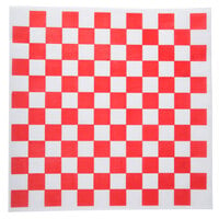 Choice 12 inch x 12 inch Red Check Deli Sandwich Wrap Paper - 1000/Pack