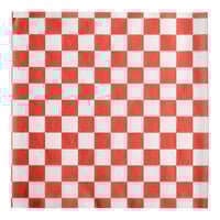 Choice 12 inch x 12 inch Red Check Deli Sandwich Wrap Paper - 1,000/Pack