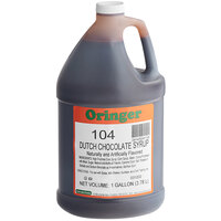 Oringer Dutch Chocolate Syrup 1 Gallon - 4/Case