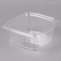 Genpak AD64 2 Qt. Clear Hinged Deli Container - 100/Pack