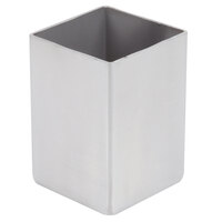 2 Sq. INC. American Metalcraft SSPT5 Stainless Steel Square Sugar Cube Holder Satin Finish 2 Sq