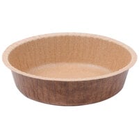 Solut 90888 8 oz. Kraft Oven Safe Paper Baking Cup with Flange and Quick Release Coating - 700/Case