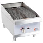 Cooking Performance Group CR-CPG-15-NL 15" Gas Countertop Radiant Charbroiler - 40,000 BTU