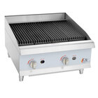 Cooking Performance Group CR-CPG-24-NL 24" Gas Countertop Radiant Charbroiler - 80,000 BTU