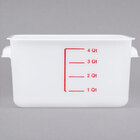 Square, White Food Storage Containers & Lids