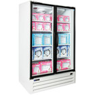 2 Section Glass Door Merchandising Freezers
