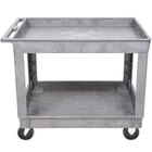 Two Shelf Plastic Bussing Carts and Transport Carts