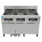 Electric Floor Fryers with Built-In Filtration System