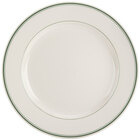 Green Band Rolled Edge China Dinnerware
