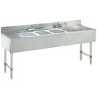 4 Bowl Underbar Sinks