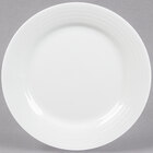 Tuxton Pacifica Embossed Rim Bright White China Dinnerware