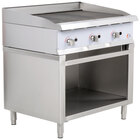 Cooking Performance Group 36CBRSBNL 36" Gas Radiant Charbroiler with Cabinet Base - 120,000 BTU
