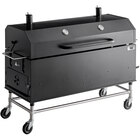 Backyard Pro 554SMOKR60KD 60" Charcoal / Wood Smoker Grill with Adjustable Grates and Dome