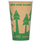 EcoChoice 16 oz. Kraft Compostable and Biodegradable Paper Hot Cup - 1000/Case
