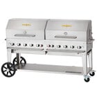 Crown Verity MCB-72RDP Liquid Propane 72" Mobile Outdoor Grill with Roll Dome Package