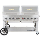 Crown Verity MCB-60RDP Natural Gas 60" Mobile Outdoor Grill with Roll Dome Package