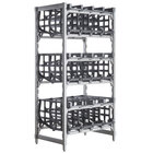 Cambro ESU243672C96580 Camshelving&#174; Elements Full-Size Stationary Free Standing #10 Can Rack Unit