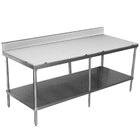 Poly Top Work Tables with Undershelf