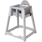 Koala Kare KB977-01 KidSitter Gray Assembled Stackable Multi-Use Plastic High Chair