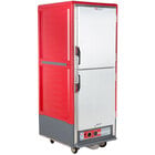 Metro C539-HDS-U C5 3 Series Heated Holding Cabinet with Solid Dutch Doors - Red
