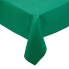 Hoffmaster 210432 82" x 82" Linen-Like Hunter Green Table Cover - 12/Case