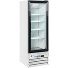 Avantco GDC-10-HC 21 5/8" White Swing Glass Door Merchandiser Refrigerator with LED Lighting