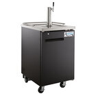 Avantco UDD-1-HC Single Tap Kegerator Beer Dispenser - Black, (1) 1/2 Keg Capacity