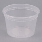 ChoiceHD 16 oz. Microwavable Translucent Plastic Deli Container - 480/Case