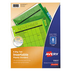 Avery 11901 Big Tab 8-Tab Insertable Multi-Color Plastic Dividers