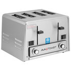 AvaToast THD1800 Medium-Duty Bread/Bagel Switch 4-Slice Commercial Toaster with Wide 1 1/2" Slots - 120V