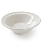 Tuxton Meridian Swirl Rim Ivory (American White) China Dinnerware