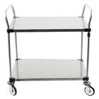 Two Shelf Solid Metal Bussing / Utility / Transport Carts