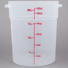 Round, Translucent Food Storage Containers & Lids
