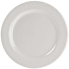 Tuxton Monterey Embossed Rim Ivory (American White) China Dinnerware