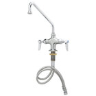 Deck Mount Faucets with Swing Nozzles