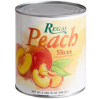 Regal #10 Can Sliced Peaches in Light Syrup - 6/Case