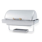 Closed stainless steel drop-in chafing dish