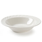 Tuxton Meridian Swirl Rim Ivory (American White) China Dinnerware