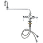 Deck-Mount Faucets with Double-Jointed Nozzles