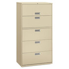 Putty HON 683LL 600 Series 36-Inch by 19-1//4-Inch 3-Drawer Lateral File