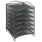 Safco 5213BL Onyx Black Mesh Mobile File Cube with Storage Drawers - 15 ...