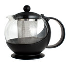 Choice 25 oz. Tempered Glass Tea Pot Infuser with Stainless Steel Basket
