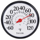 dial style taylor red, white, and black wall thermometer