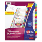 Avery&#174; 11844 Ready Index 26-Tab A-Z Multi-Color Customizable Table of Contents Dividers